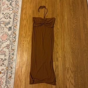 NWOT Halter midi dress